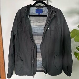 Aeropostale Charcoal Gray Military Jacket
